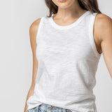 Back Seam Tank White