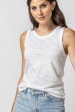 Back Seam Tank White