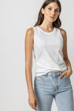 Back Seam Tank White