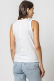 Back Seam Tank White
