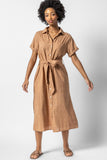 Belted Shirt Dress Beechwood