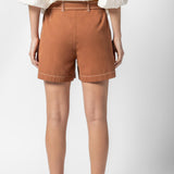 Belted Canvas Short Bronze