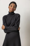 Raglan Turtleneck Sweater Black