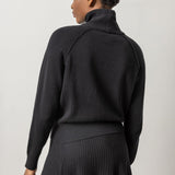 Raglan Turtleneck Sweater Black