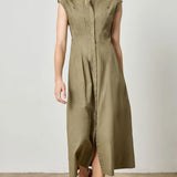 Sleeveless Seamed Maxi Dress