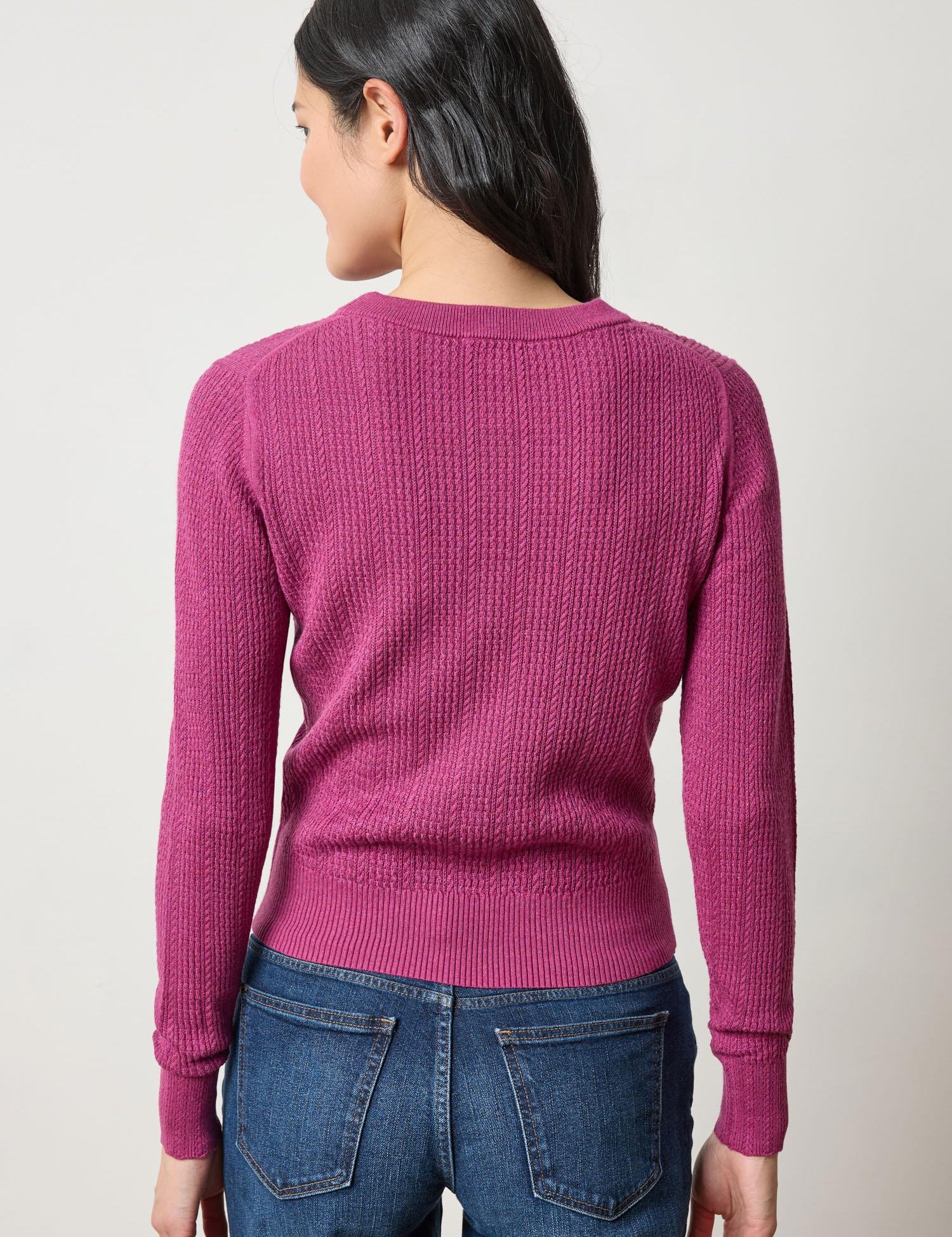 Multi Stitch Pullover Sweater | Dahlia