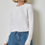 Long Sleeved Cropped Tee
