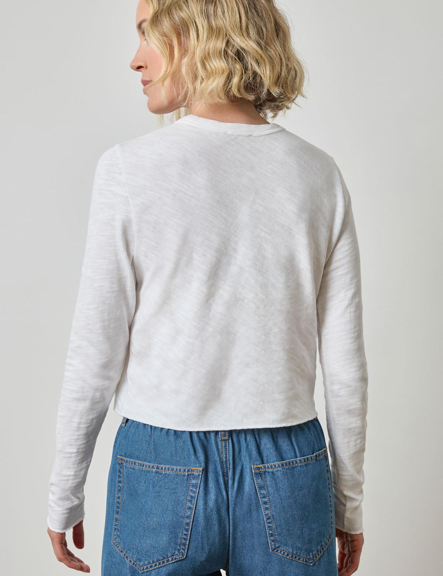 Long Sleeved Cropped Tee