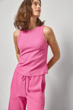 Shirttail Hem Tank | Dahlia