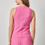 Shirttail Hem Tank | Dahlia