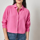 Easy Raglan Button Down | Dahlia