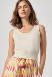 Cropped Scoop Tank Sweater