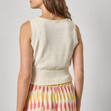 Cropped Scoop Tank Sweater