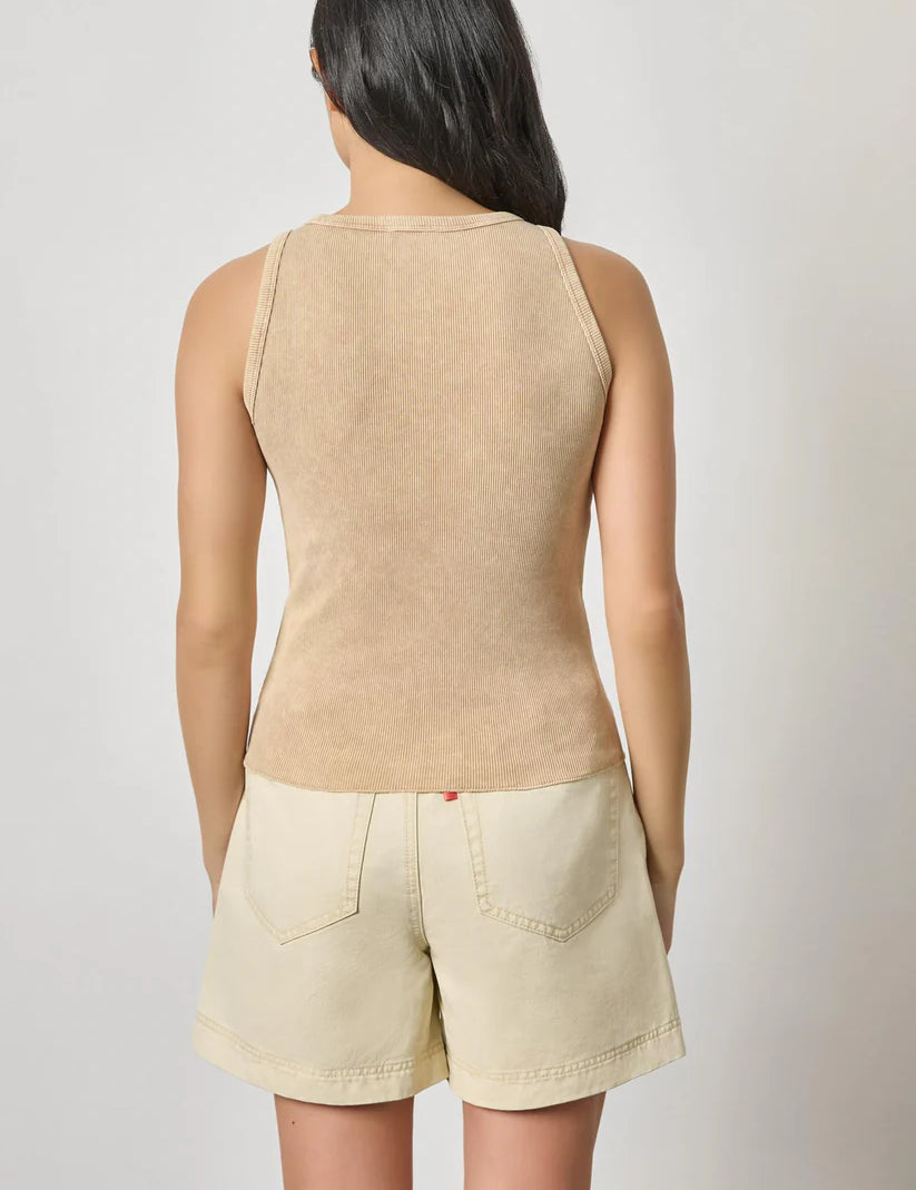 Sunwashed Rib Tank | Burlap Wash