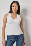 V-Neck Tank | White