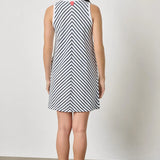 Center Seam Tank Dress | Navy Stripe