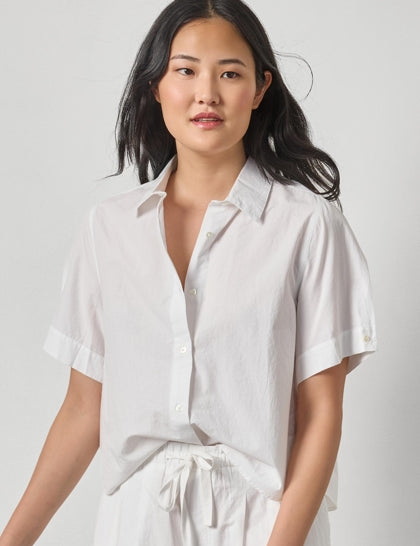 Folded Sleeve Button Down
