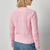 Patchwork Stitch Crewneck Sweater