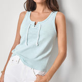 Lace Up Tank | Seabreeze