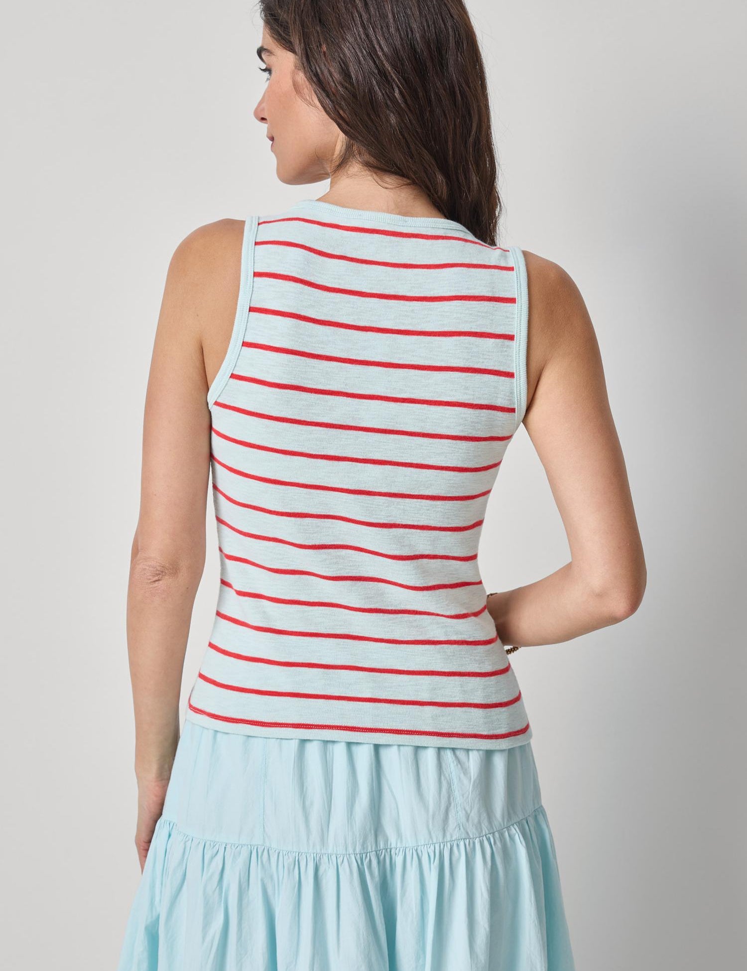 Striped Wide Strap Tank
