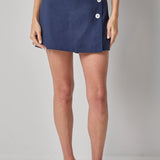 Linen Blend Skort
