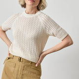 Mixed Stitch Crewneck Sweater