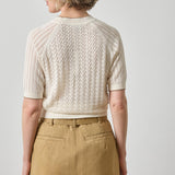 Mixed Stitch Crewneck Sweater