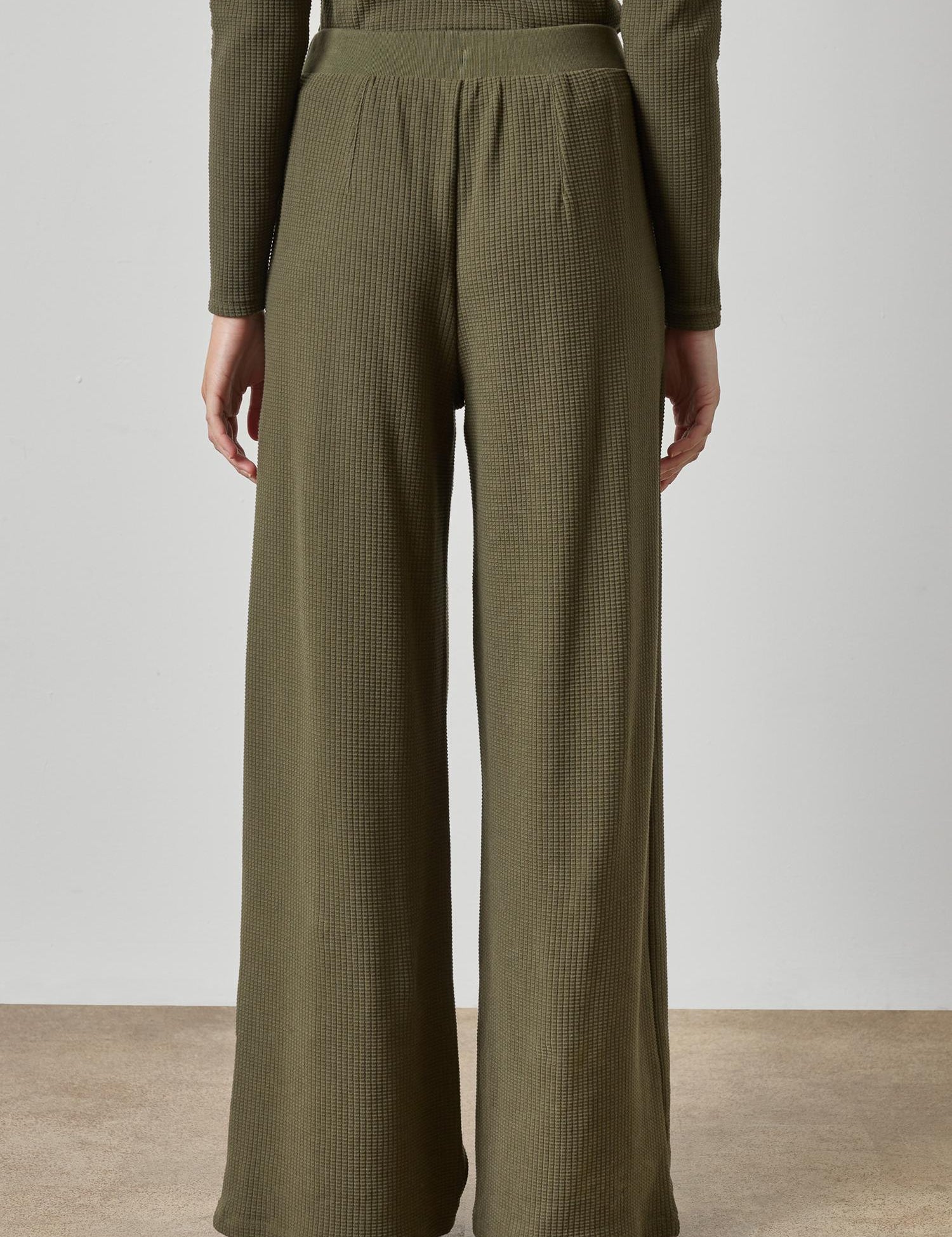 Full Length Pleated Pant | Olive