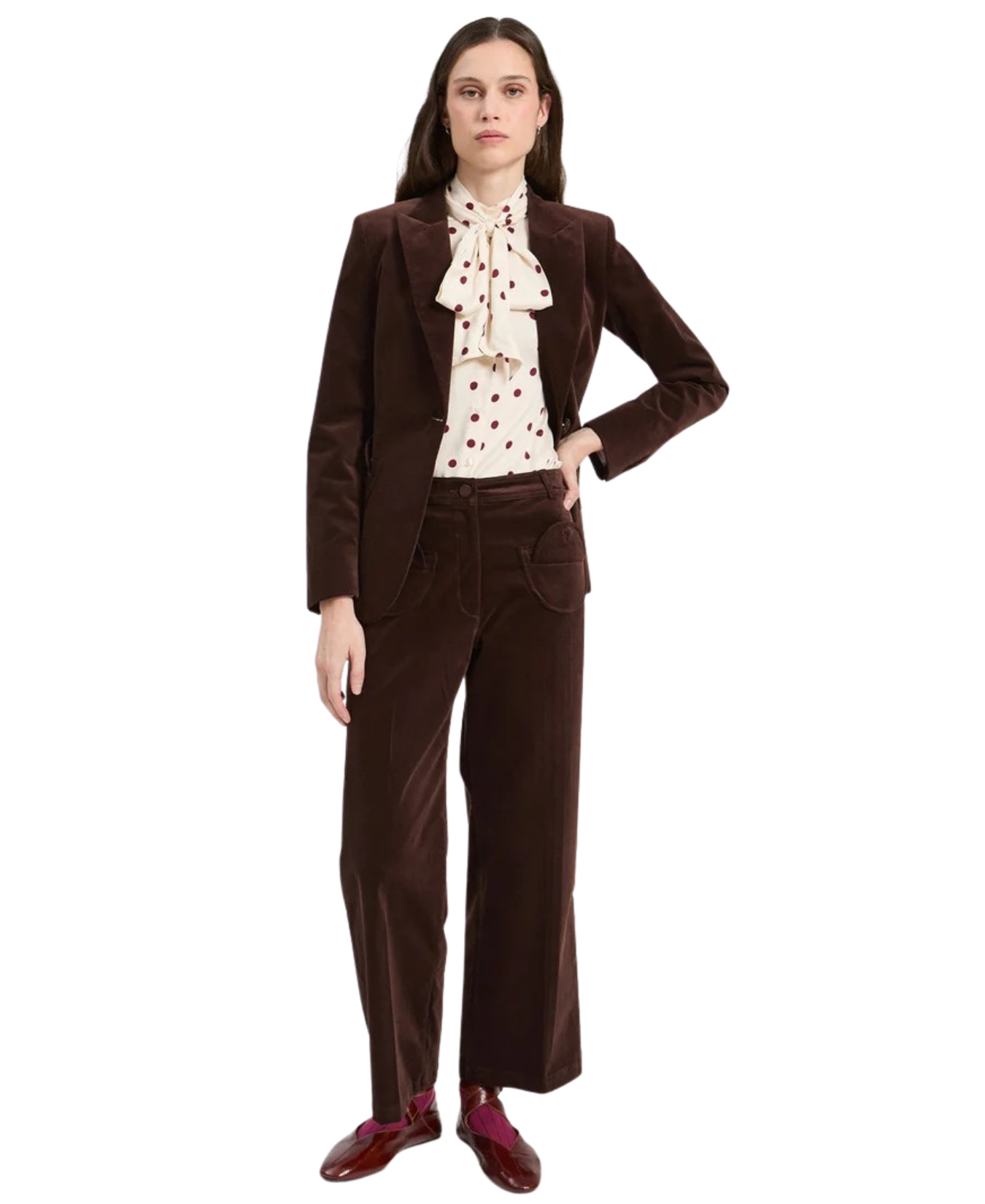 PANTALON ARI MARRON TERCIOPELO _Vilagallo_3384026W33136A