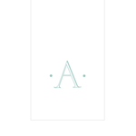 PAPER LINEN BOXED GUEST CASPARI ANTIQUE INITIAL_2901GG.A