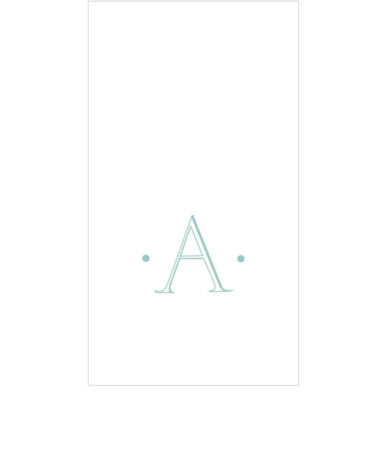 PAPER LINEN BOXED GUEST CASPARI ANTIQUE INITIAL_2901GG.A