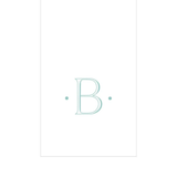 PAPER LINEN BOXED GUEST CASPARI ANTIQUE INITIAL_2901GG.B