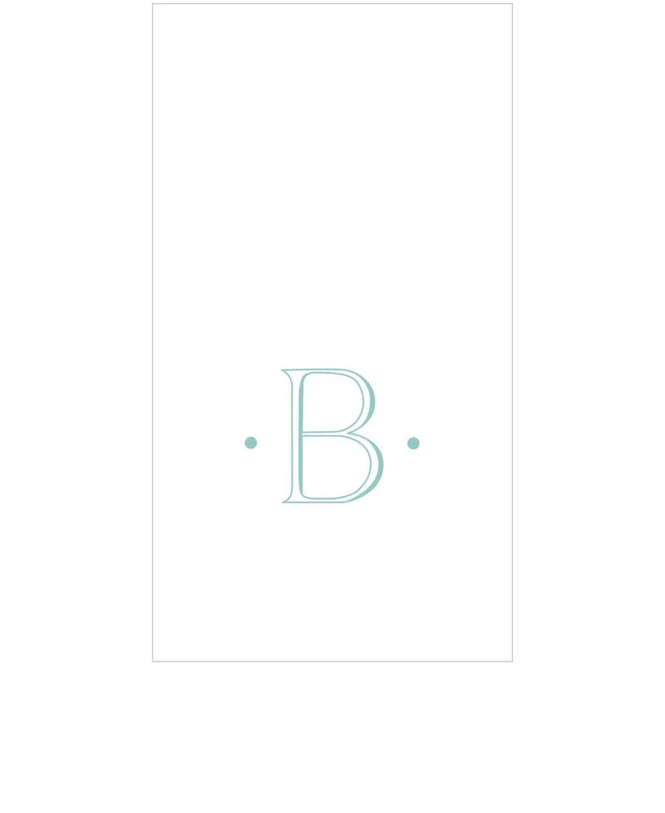 PAPER LINEN BOXED GUEST CASPARI ANTIQUE INITIAL_2901GG.B