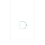 PAPER LINEN BOXED GUEST CASPARI ANTIQUE INITIAL_2901GG.D