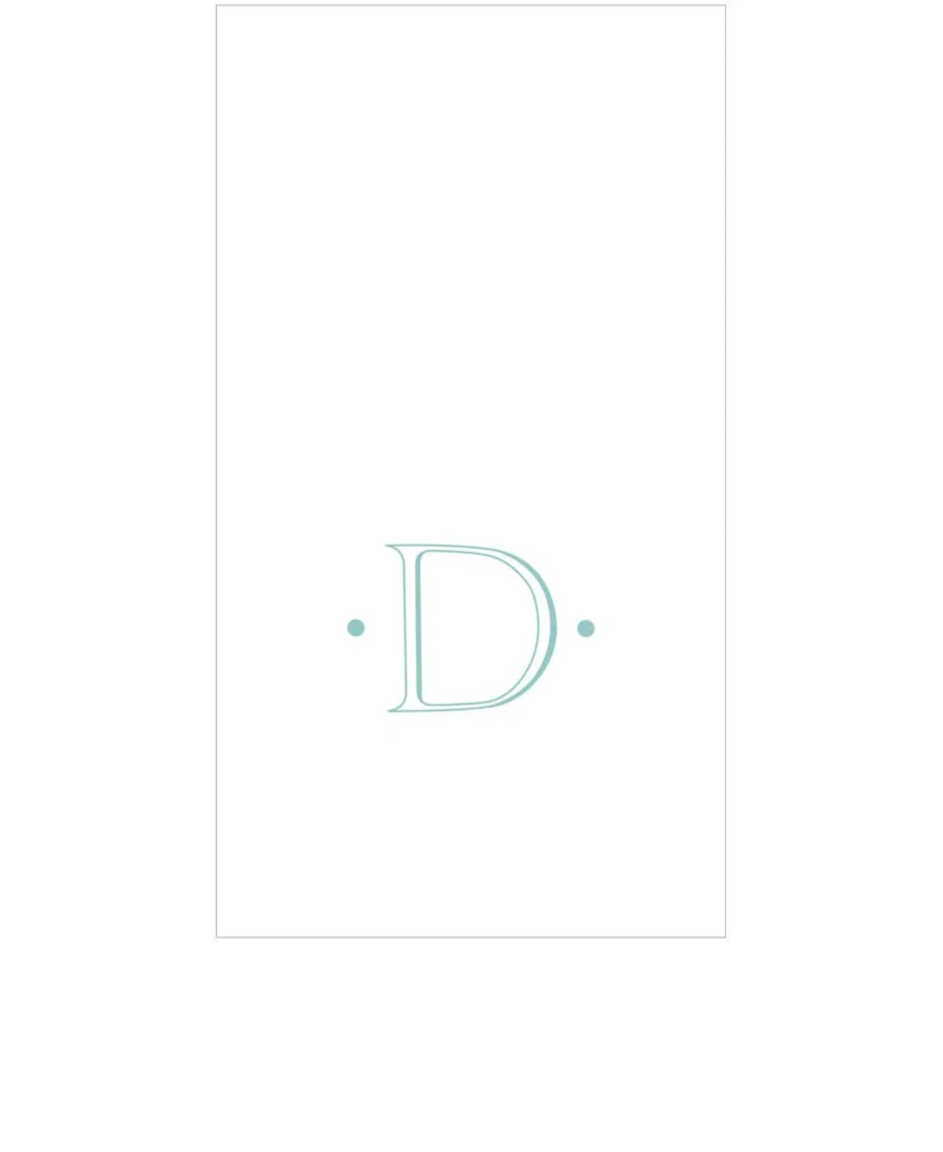 PAPER LINEN BOXED GUEST CASPARI ANTIQUE INITIAL_2901GG.D
