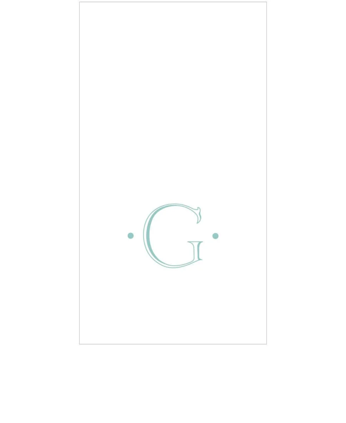 PAPER LINEN BOXED GUEST CASPARI ANTIQUE INITIAL_2901GG.G