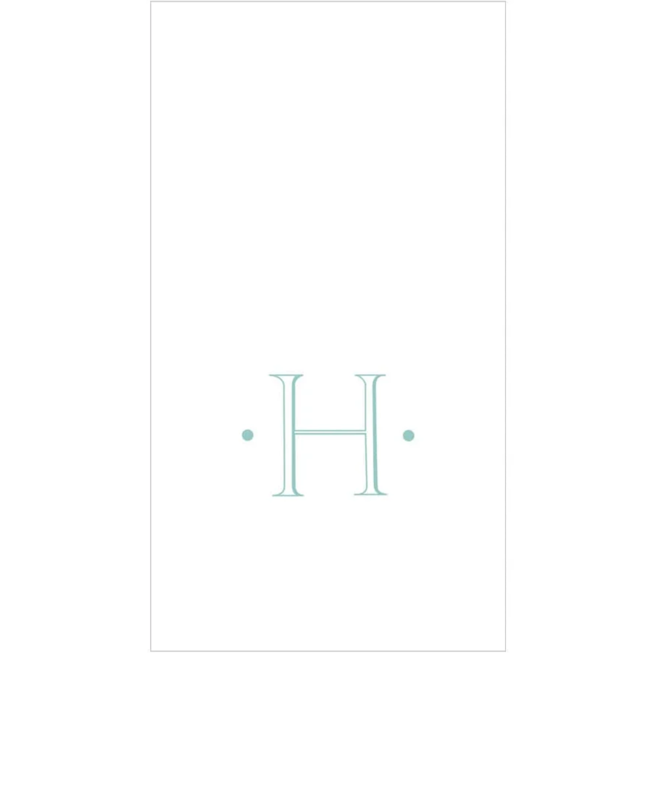 PAPER LINEN BOXED GUEST CASPARI ANTIQUE INITIAL_2901GG.H