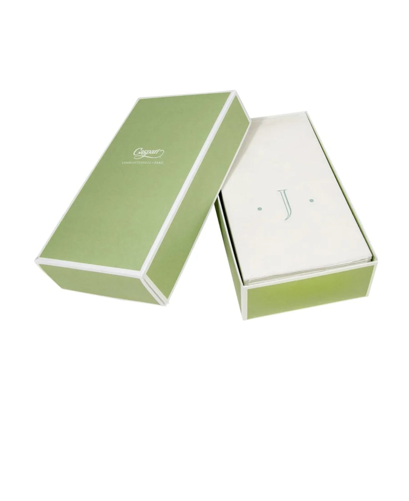PAPER LINEN BOXED GUEST CASPARI ANTIQUE INITIAL_2901GG.J