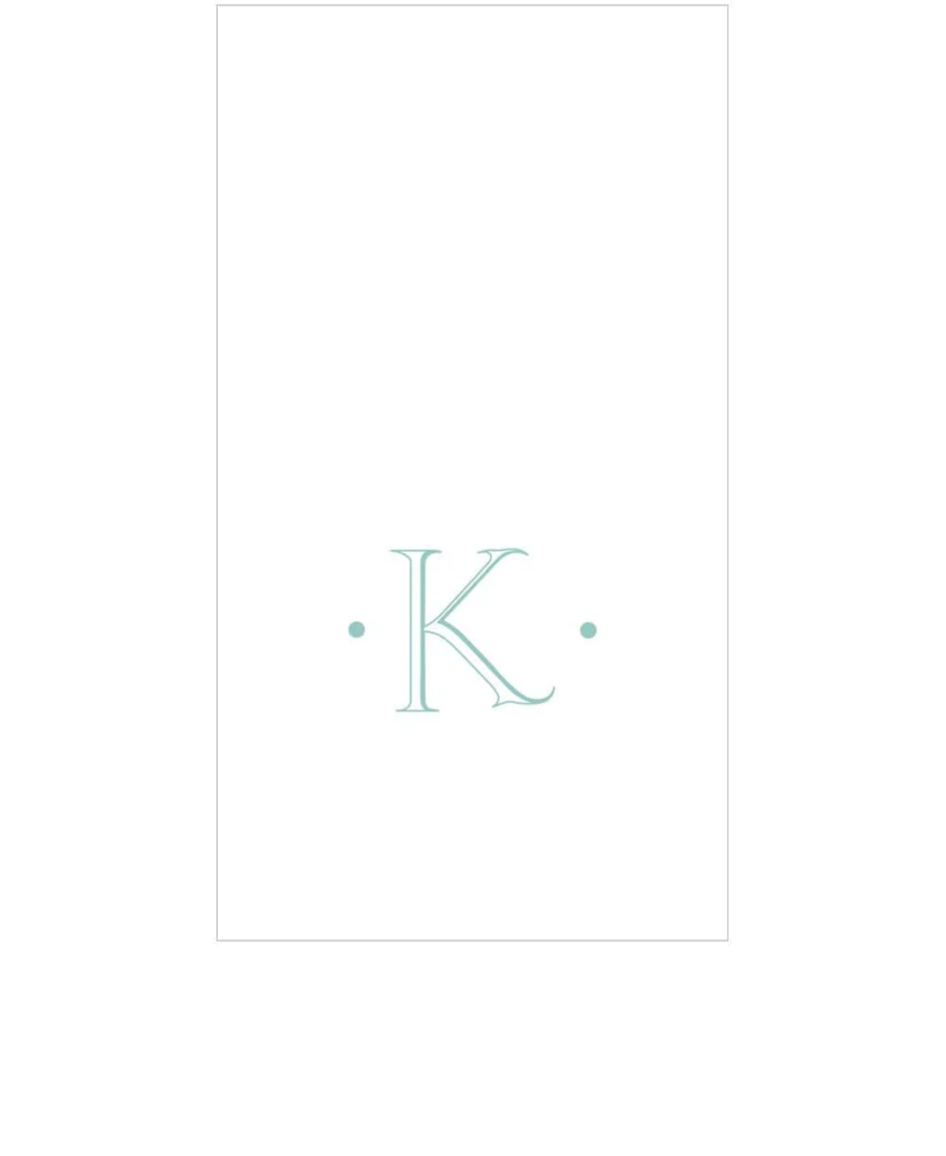 PAPER LINEN BOXED GUEST CASPARI ANTIQUE INITIAL_2901GG.K