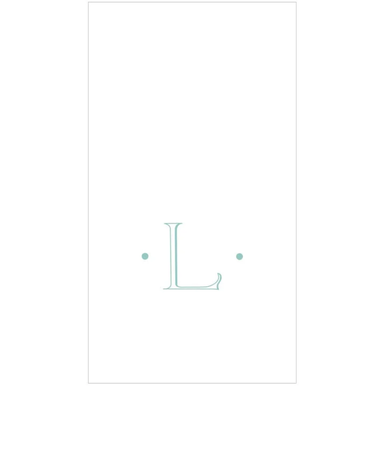 PAPER LINEN BOXED GUEST CASPARI ANTIQUE INITIAL_2901GG.L