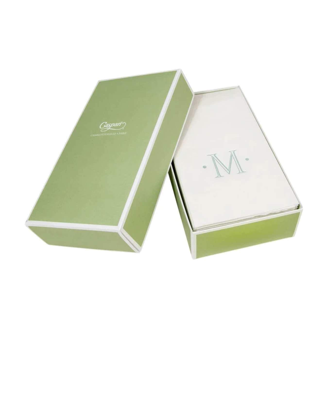 PAPER LINEN BOXED GUEST CASPARI ANTIQUE INITIAL_2901GG.M