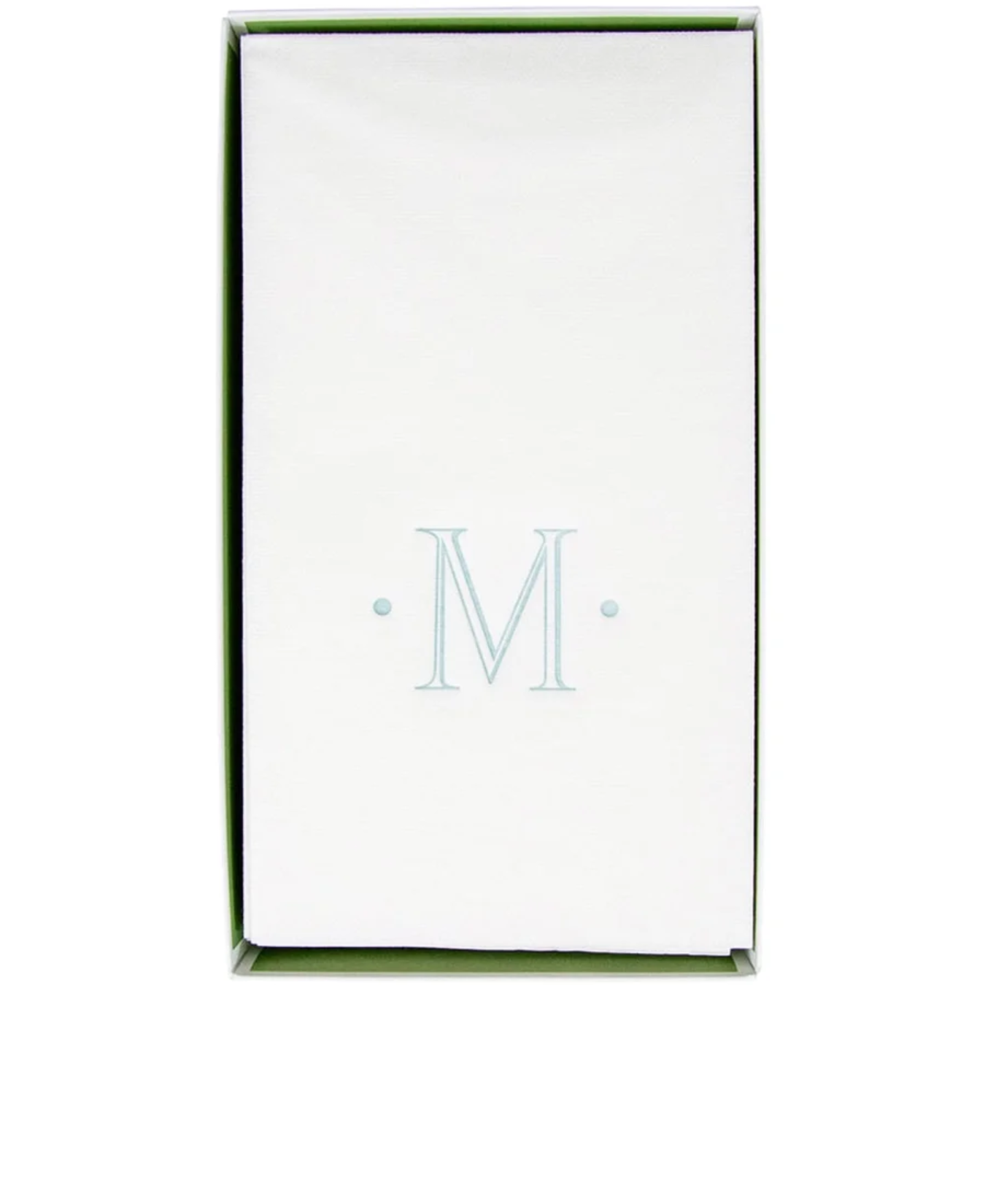 PAPER LINEN BOXED GUEST CASPARI ANTIQUE INITIAL_2901GG.M