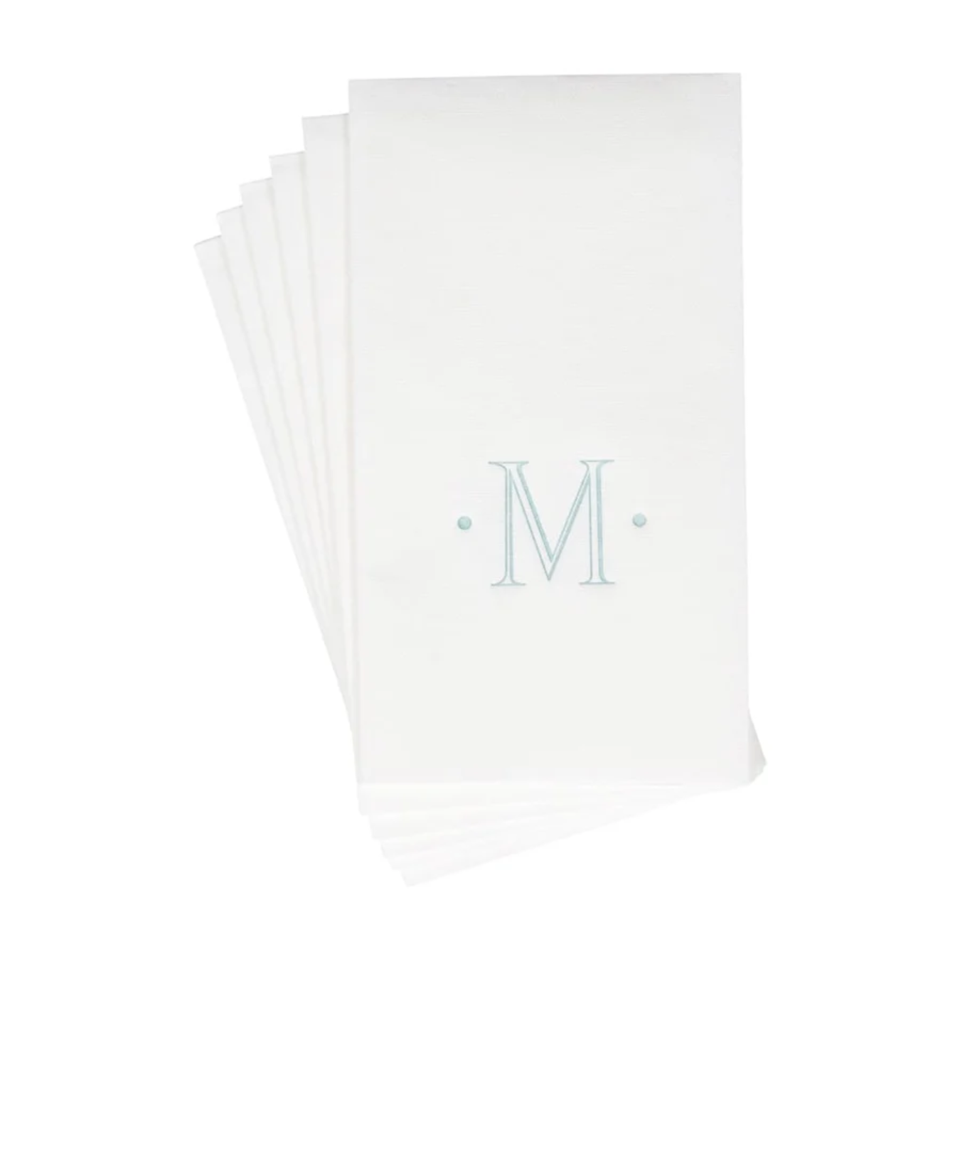 PAPER LINEN BOXED GUEST CASPARI ANTIQUE INITIAL_2901GG.M