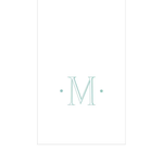 PAPER LINEN BOXED GUEST CASPARI ANTIQUE INITIAL_2901GG.M
