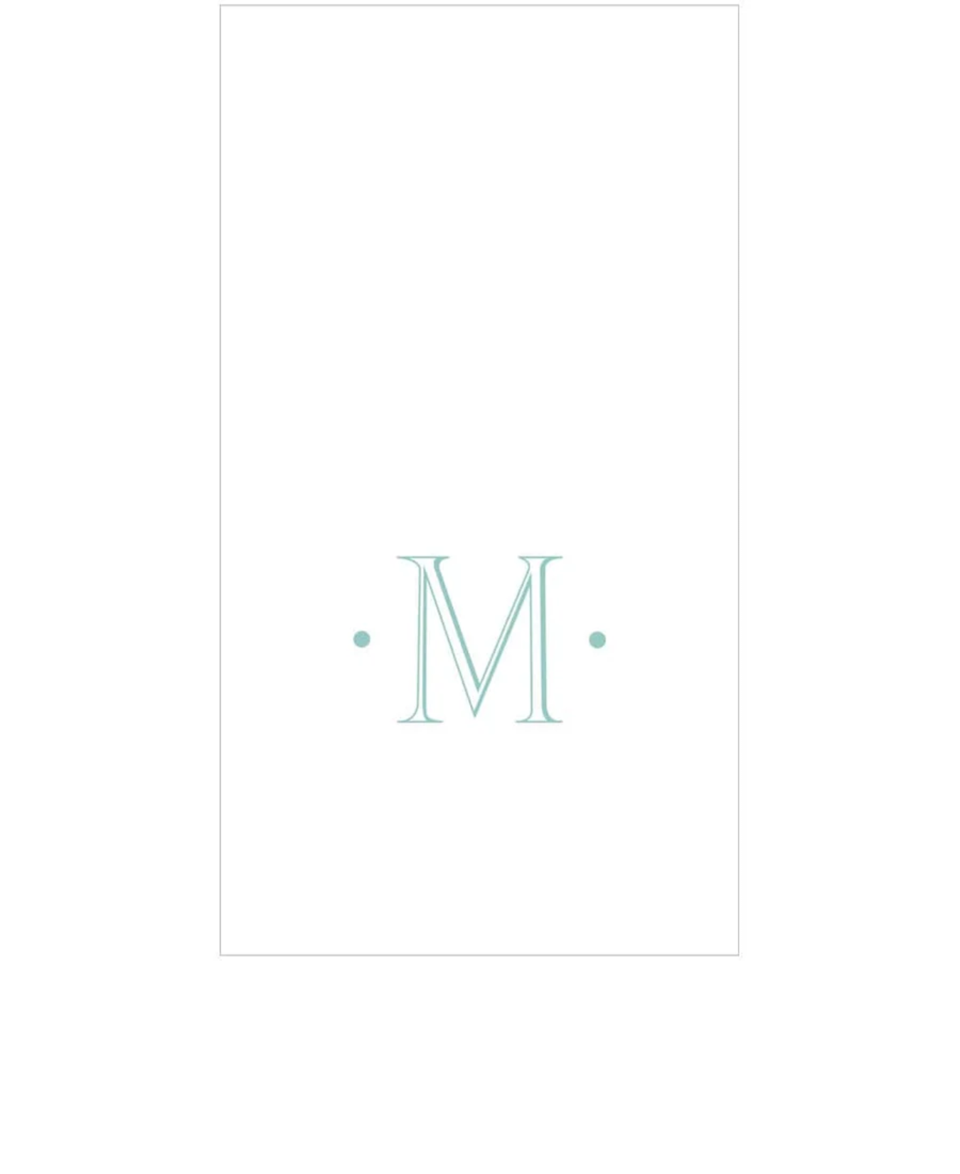 PAPER LINEN BOXED GUEST CASPARI ANTIQUE INITIAL_2901GG.M