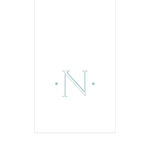 PAPER LINEN BOXED GUEST CASPARI ANTIQUE INITIAL_2901GG.N