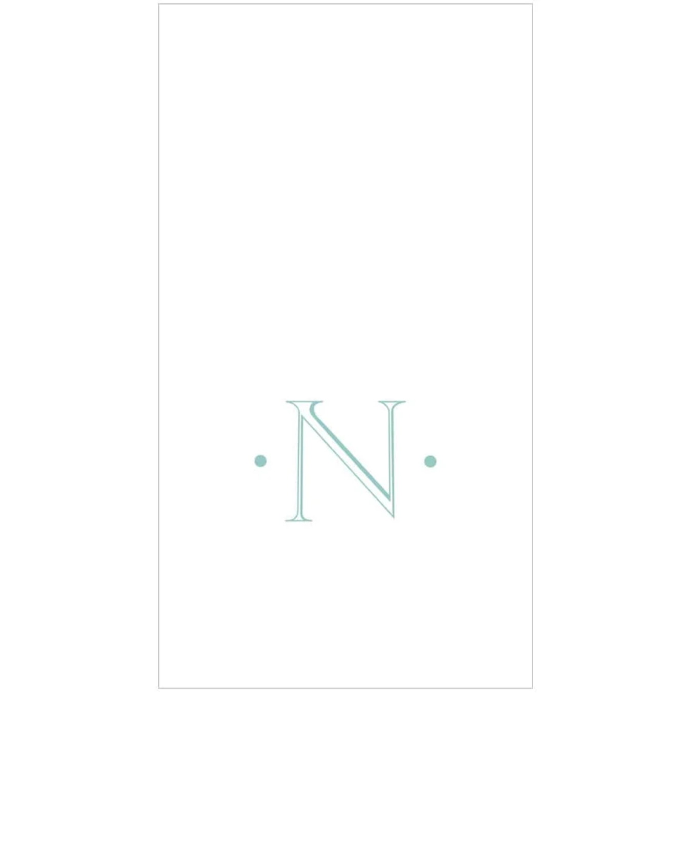 PAPER LINEN BOXED GUEST CASPARI ANTIQUE INITIAL_2901GG.N