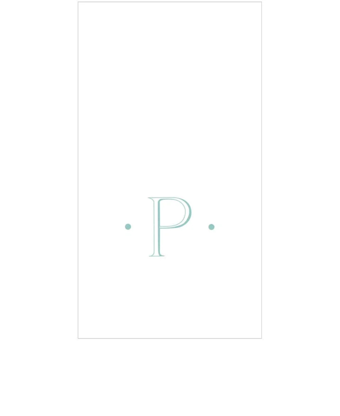 PAPER LINEN BOXED GUEST CASPARI ANTIQUE INITIAL_2901GG.P