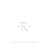 PAPER LINEN BOXED GUEST CASPARI ANTIQUE INITIAL_2901GG.R