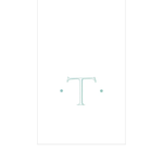 PAPER LINEN BOXED GUEST CASPARI ANTIQUE INITIAL_2901GG.T